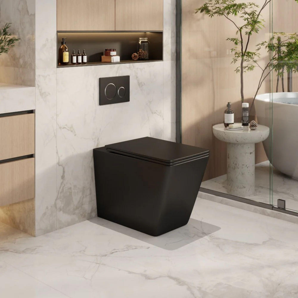 MERCIO ENOX99 RIMLESS WALL FACED FLOOR PAN MATTE BLACK