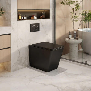 MERCIO ENOX99 RIMLESS WALL FACED FLOOR PAN MATTE BLACK