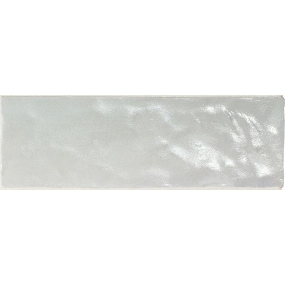 EVERSTONE IRIS SILVER PEARLESCENCE 200X65MM RECTANGLE TILE (PER BOX)