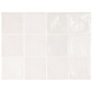 EVERSTONE IRIS WHITE PEARLESCENCE 100X100MM SQUARE TILE (PER BOX)