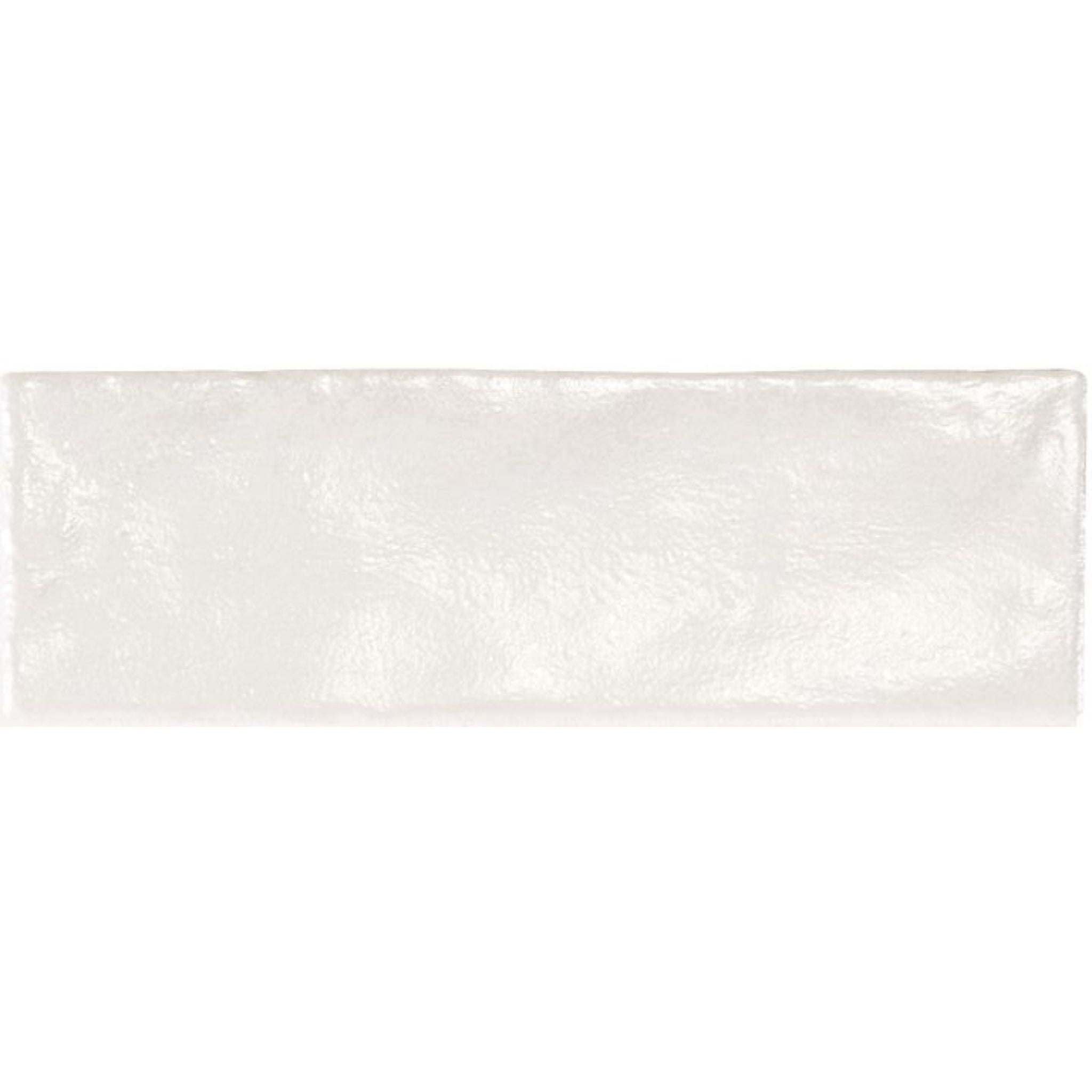 EVERSTONE IRIS WHITE PEARLESCENCE 200X65MM RECTANGLE TILE (PER BOX)