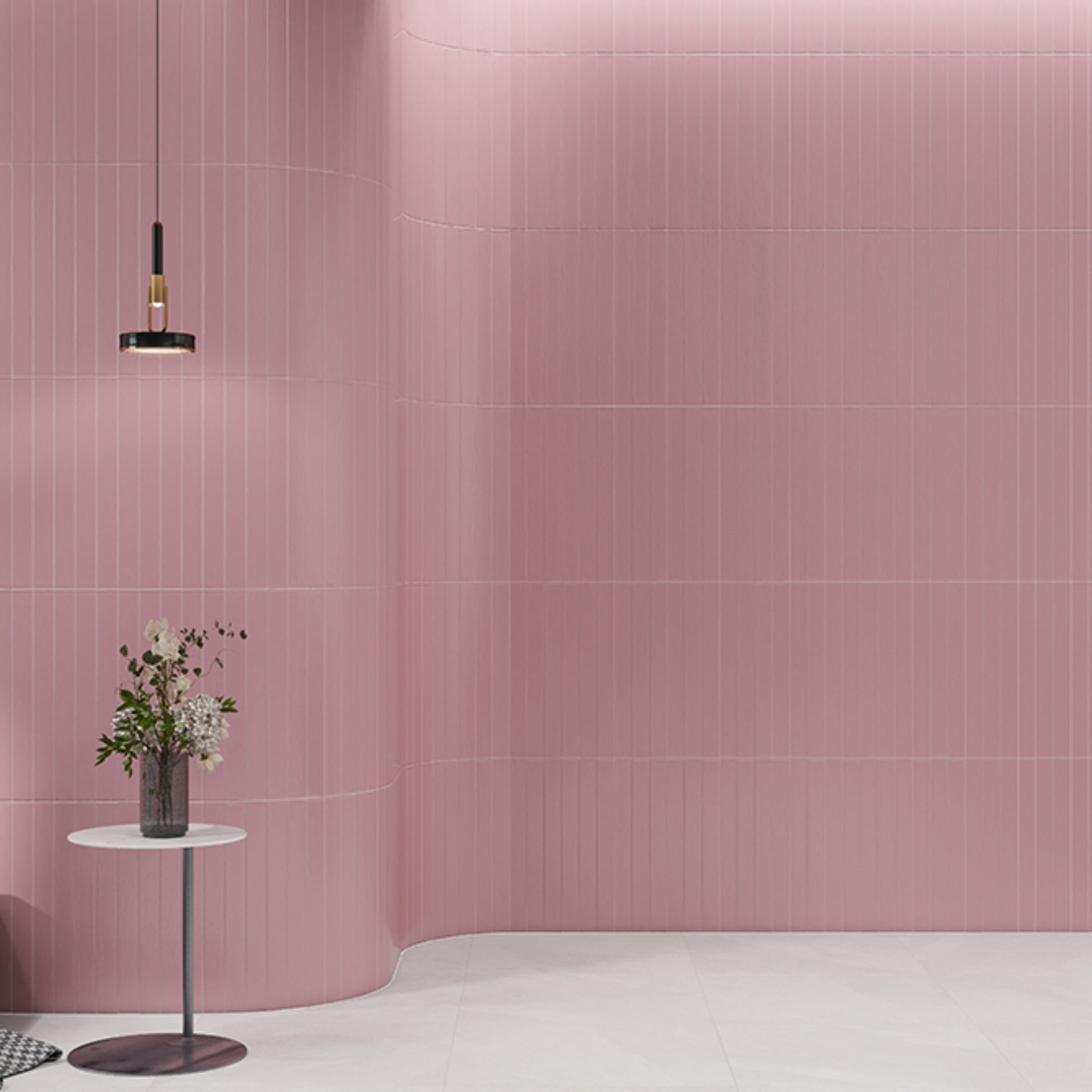 EVERSTONE MIDO MAUVE GLOSSY 50X250MM RECTANGLE TILE (PER BOX)