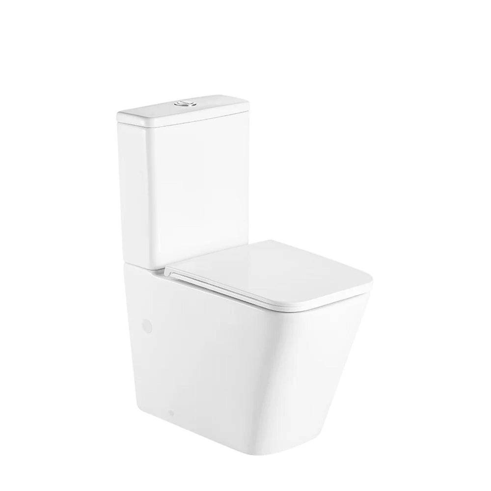 MERCIO ENOX RIMLESS BACK TO WALL TOILET SUITE GLOSS WHITE