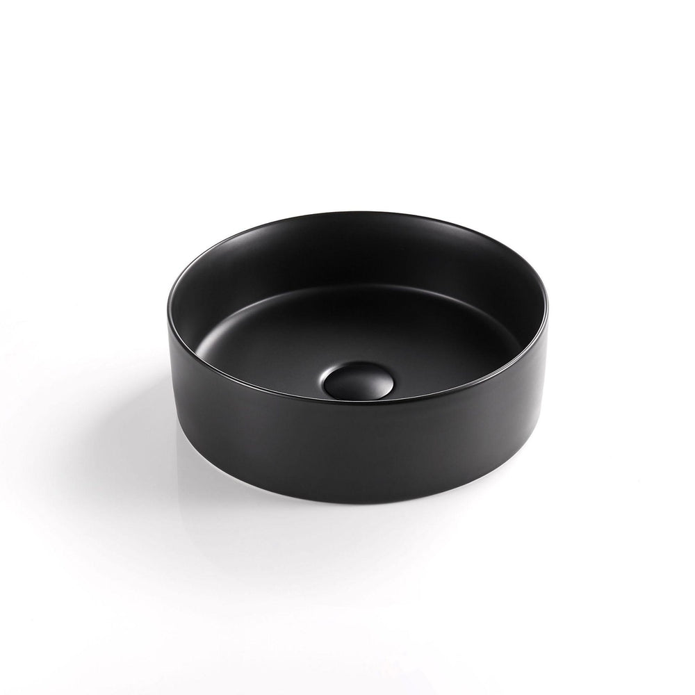 POSEIDON LUNA ABOVE COUNTER BASIN MATTE BLACK 352MM