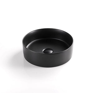 POSEIDON LUNA ABOVE COUNTER BASIN MATTE BLACK 352MM