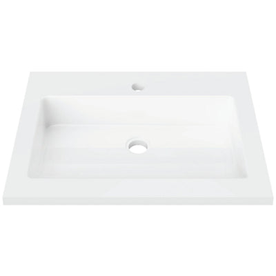 DUROCLASS ESSENTIAL GLOSS WHITE SINGLE BOWL UNDERMOUNT VANITY TOP (MULTIPLE SIZES AVAILABLE)