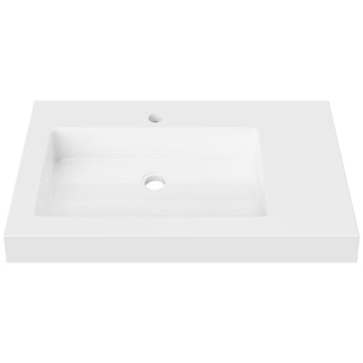 DUROCLASS ESSENTIAL OFFSET SINGLE BOWL WALL HUNG ACCESSIBLE BASIN GLOSS WHITE (MULTIPLE SIZES AVAILABLE)