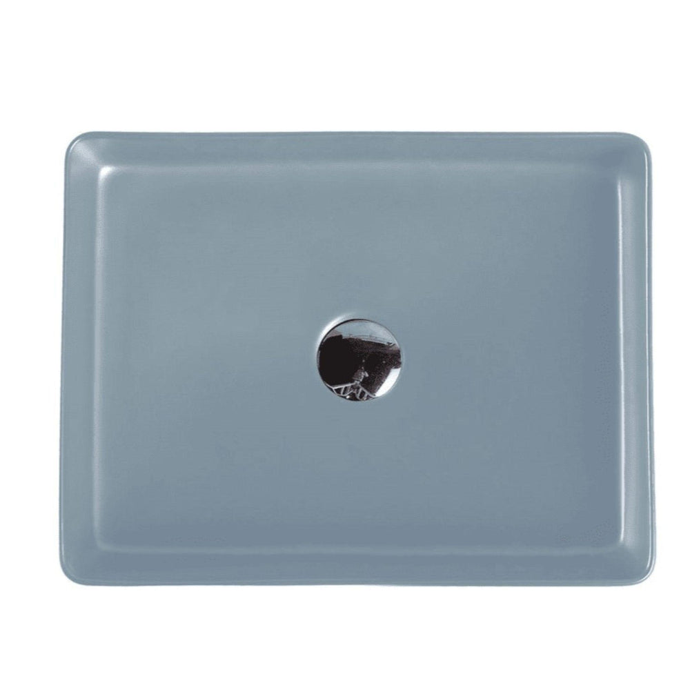 MERCIO ETNA RECTANGULAR ABOVE COUNTER ART BASIN TANGO GREY 470MM