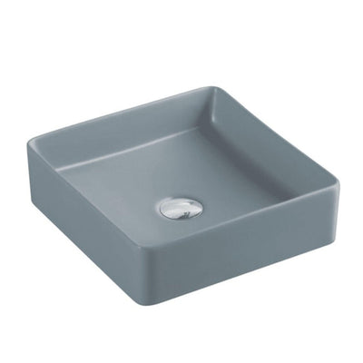 MERCIO ETNA SQUARE ABOVE COUNTER ART BASIN TANGO GREY 360MM