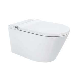 VEROTTI ETERNITY X INTEGRATED INTELLIGENT WALL HUNG TOILET AND REMOTE WASHLET PACKAGE GLOSS WHITE