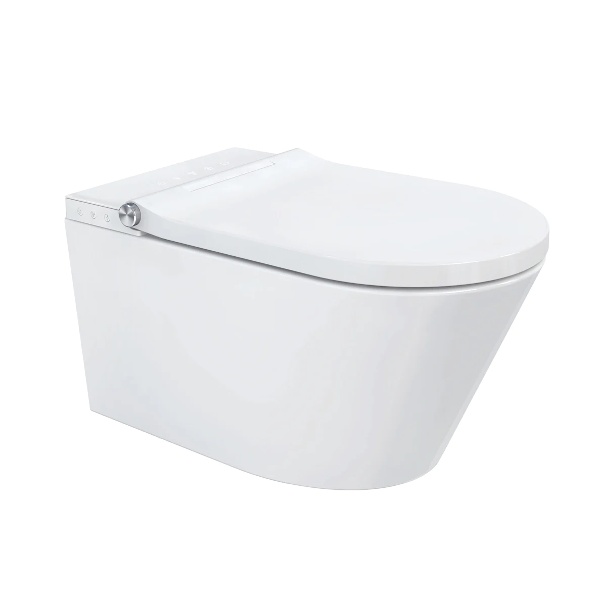 VEROTTI ETERNITY X INTEGRATED INTELLIGENT WALL HUNG TOILET AND REMOTE WASHLET PACKAGE GLOSS WHITE