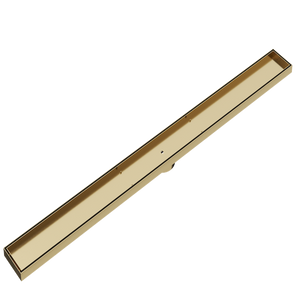 LINSOL EZYFLOW TILE INSERT DN89 LINEAR WASTE 1500MM BRUSHED BRASS