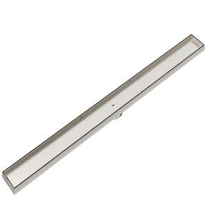 LINSOL EZYFLOW TILE INSERT DN89 LINEAR WASTE 1500MM BRUSHED NICKEL