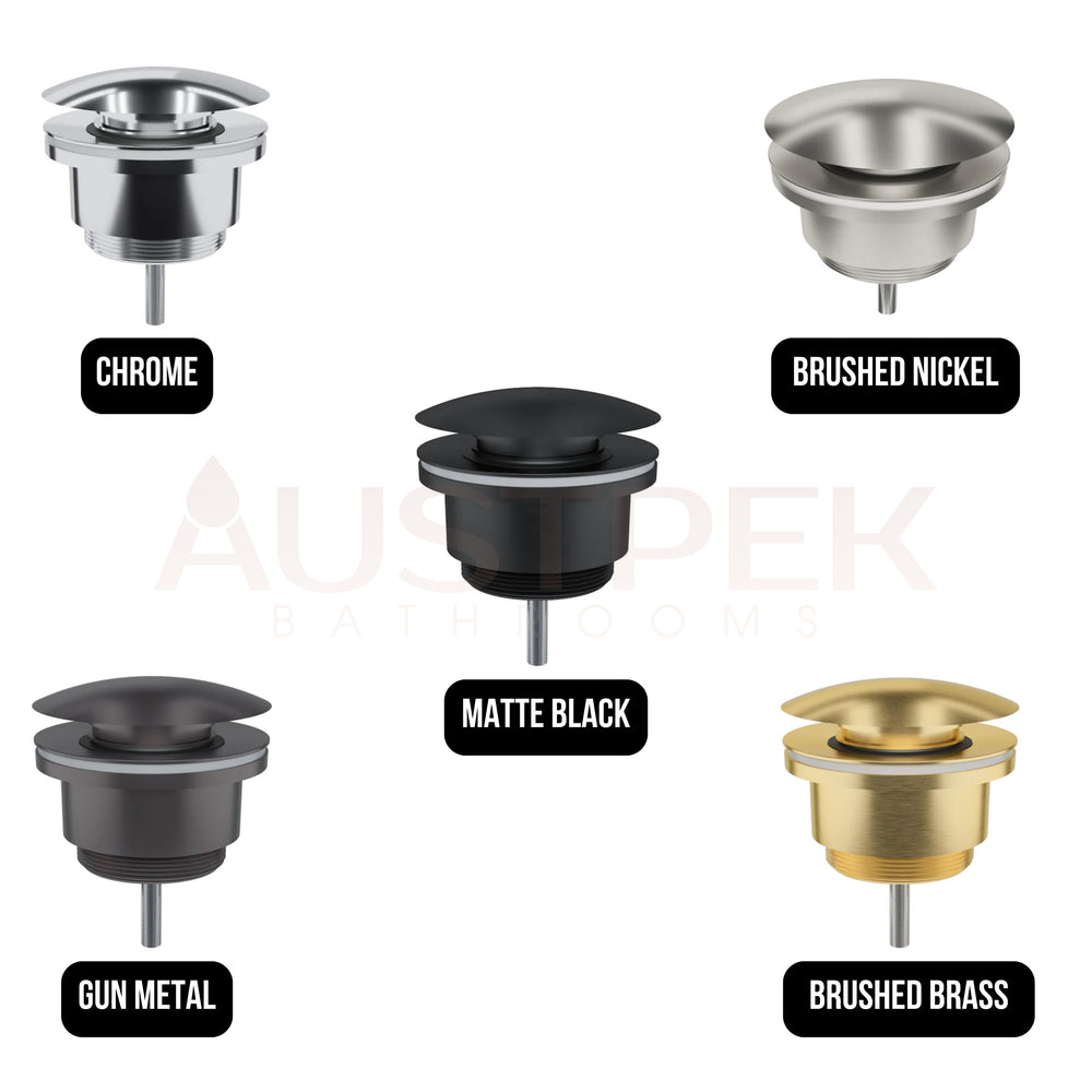 LINSOL EZYFLOW UNIVERSAL POP-UP PLUG & WASTE BRUSHED BRASS 32/40MM