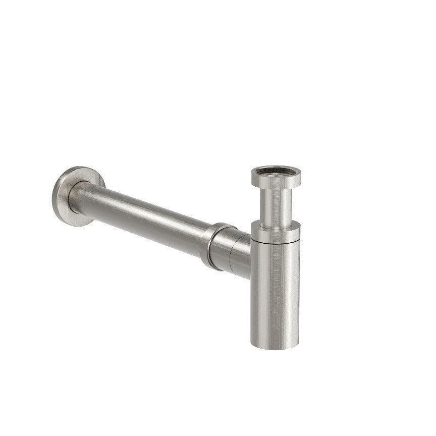 LINSOL EZYFLOW BOTTLE TRAP 360MM BRUSHED NICKEL