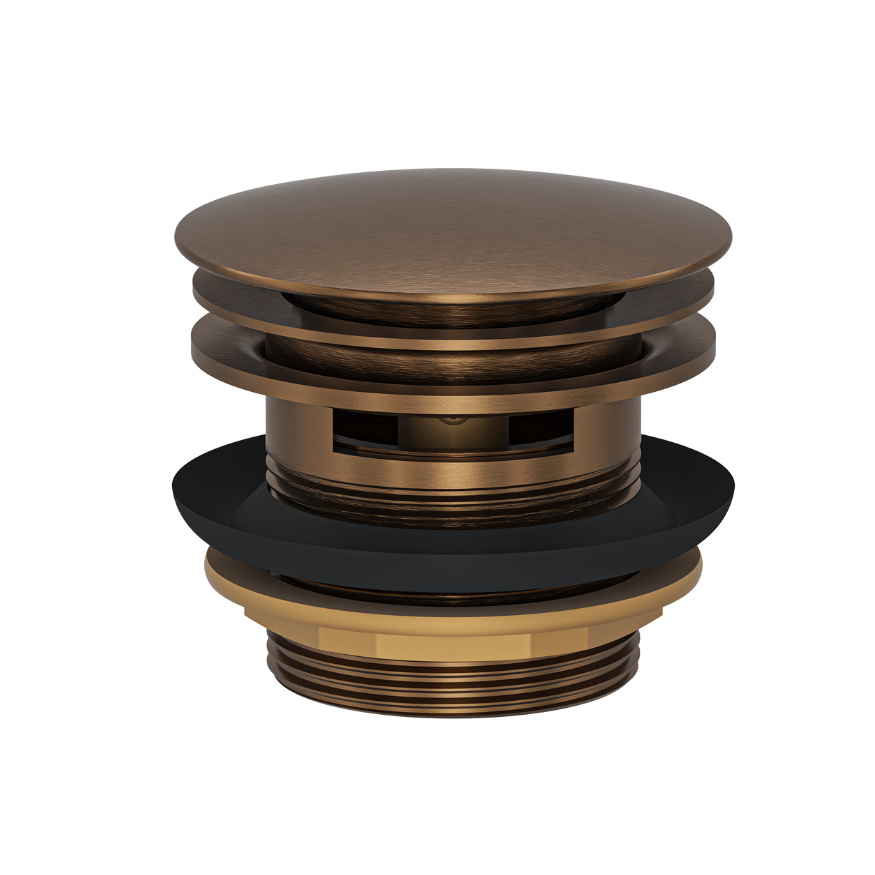 Linsol Ezyflow 40mm Pop-Up Plug & Waste with Overflow Aged Bronze
