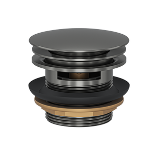 Linsol Ezyflow 40mm Pop-Up Plug & Waste with Overflow Gun Metal