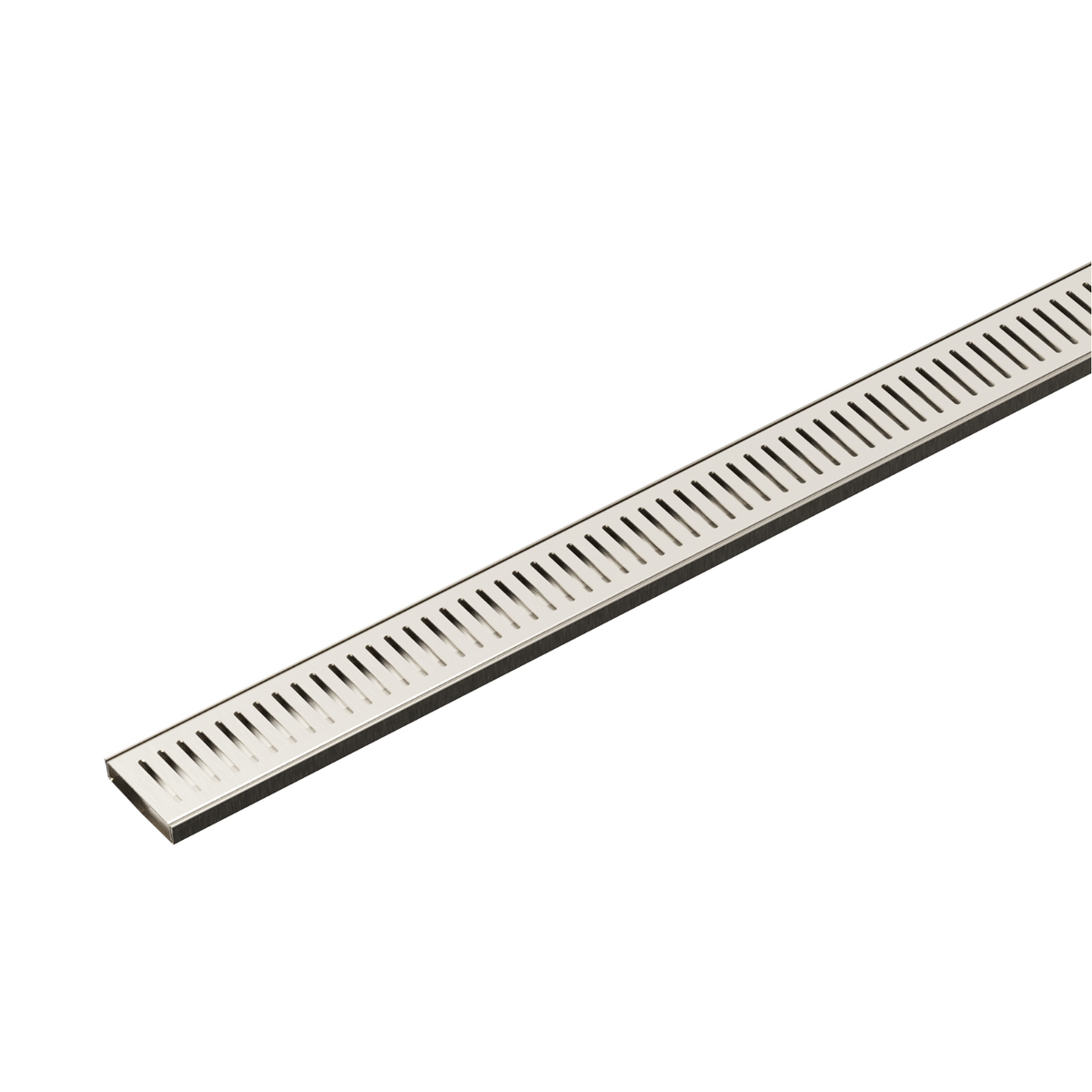 Linsol EzyFlow Series 24 custom vertical pressed waste in Brushed Nickel