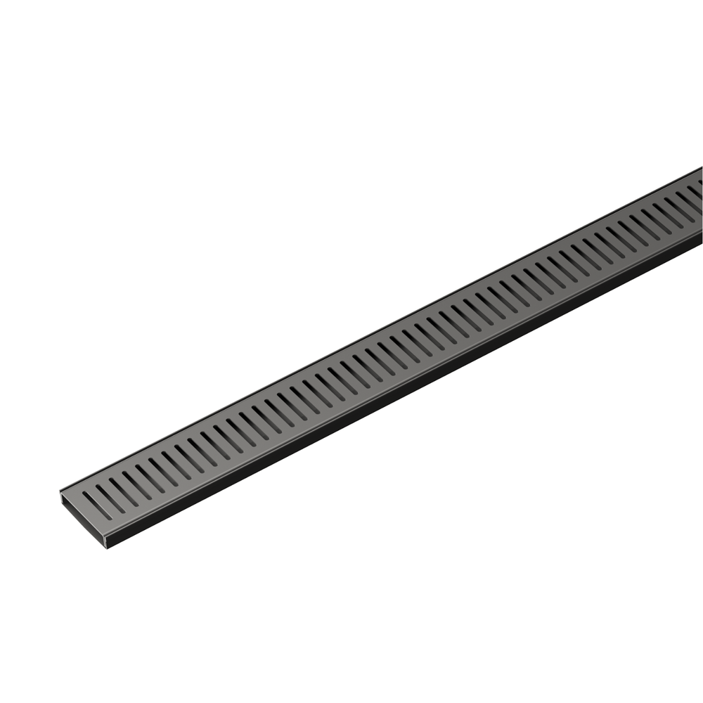 Linsol EzyFlow Series 24 custom vertical pressed waste in Matte Black