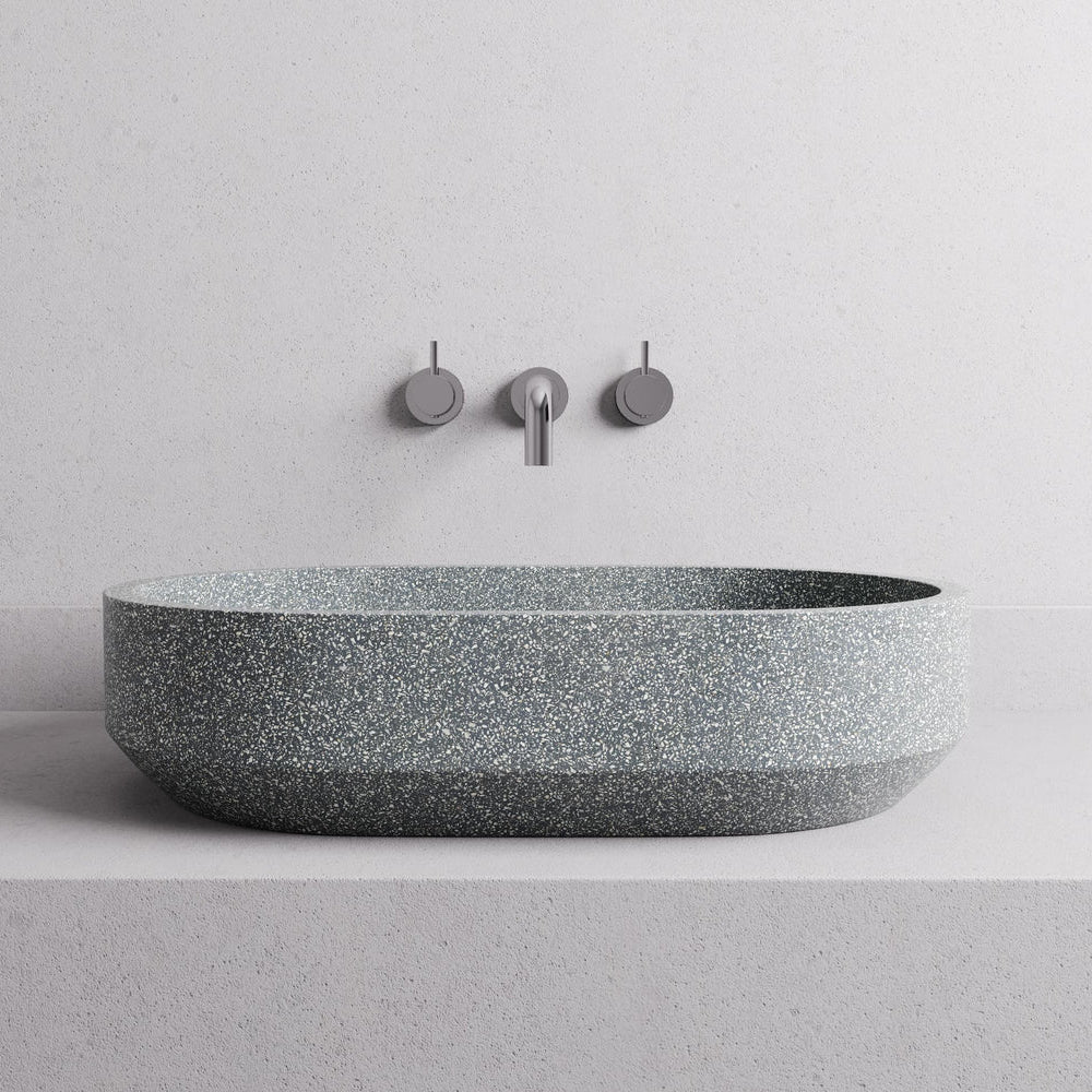 MADU EDEN ABOVE COUNTER BASIN TERRAZO STONE GREY 450MM