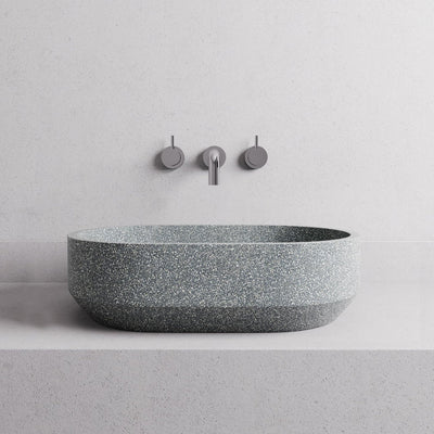 MADU EDEN ABOVE COUNTER BASIN TERRAZO STONE GREY 450MM