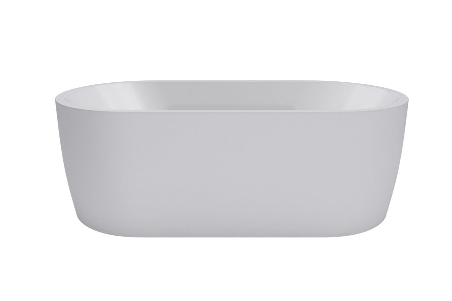 DECINA ELISI FREESTANDING SPA BATH GLOSS WHITE 1700MM WITH 12-JETS