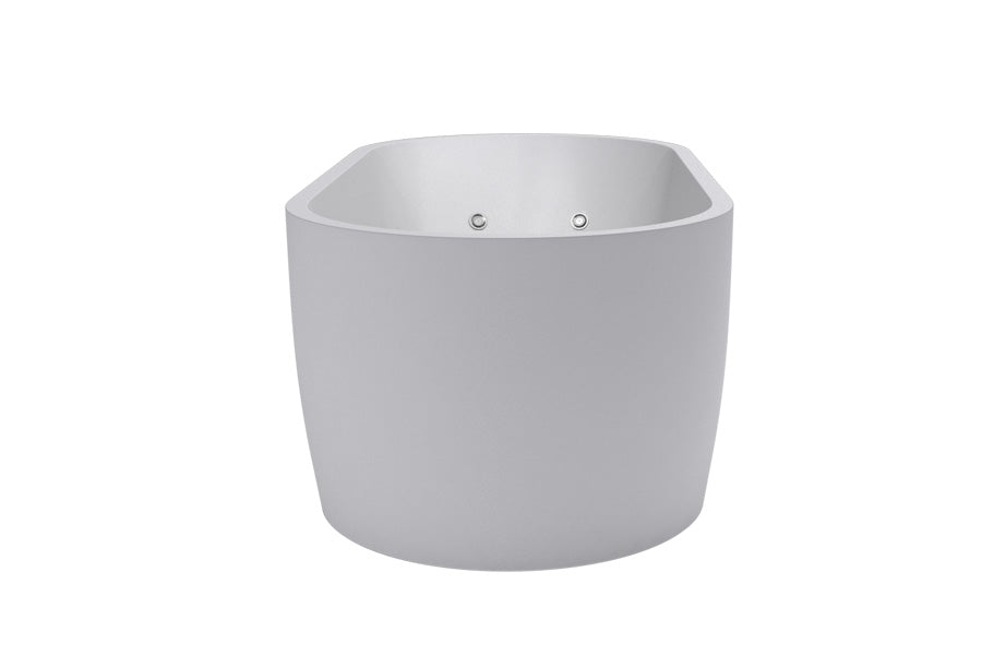 DECINA ELISI FREESTANDING SPA BATH GLOSS WHITE 1700MM WITH 12-JETS