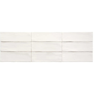 ELITE IMPORTERS TABARCA BLANCO MATTE 75X230MM RECTANGLE TILE (PER BOX)