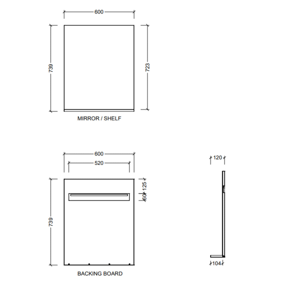 TIMBERLINE ESSENCE CUSTOM MIRROR (ALL SIZING)