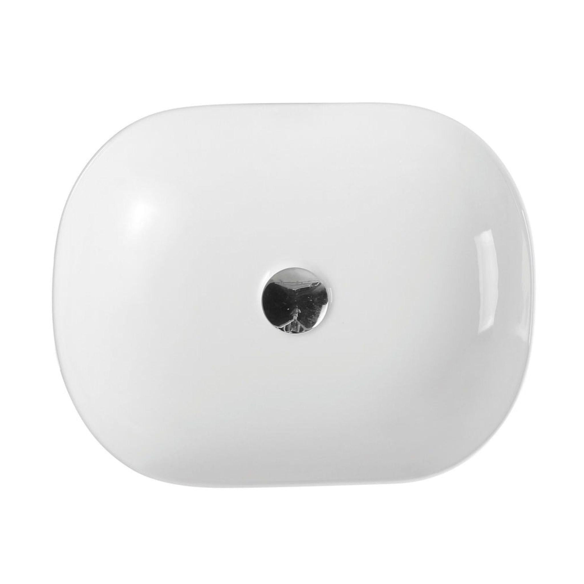 MERCIO EVEA OVAL ABOVE COUNTER BASIN GLOSS WHITE 465MM