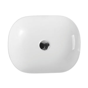 MERCIO EVEA OVAL ABOVE COUNTER BASIN GLOSS WHITE 465MM