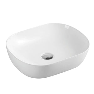 MERCIO EVEA OVAL ABOVE COUNTER BASIN GLOSS WHITE 465MM