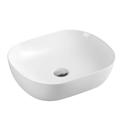 MERCIO EVEA OVAL ABOVE COUNTER BASIN GLOSS WHITE 465MM