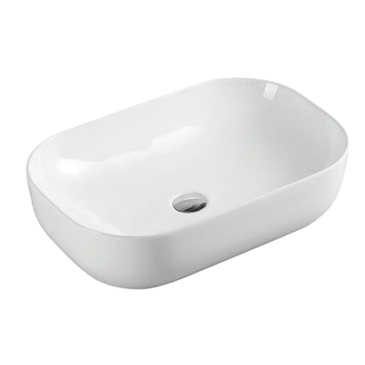 MERCIO EVEA OVAL ABOVE COUNTER BASINS GLOSS WHITE 400MM