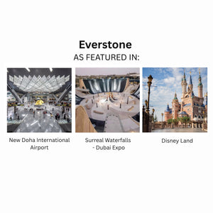 Everstone as featured in: New Doha International Airport, Surreal Waterfalls Dubai Expo, Shanghai Disneyland