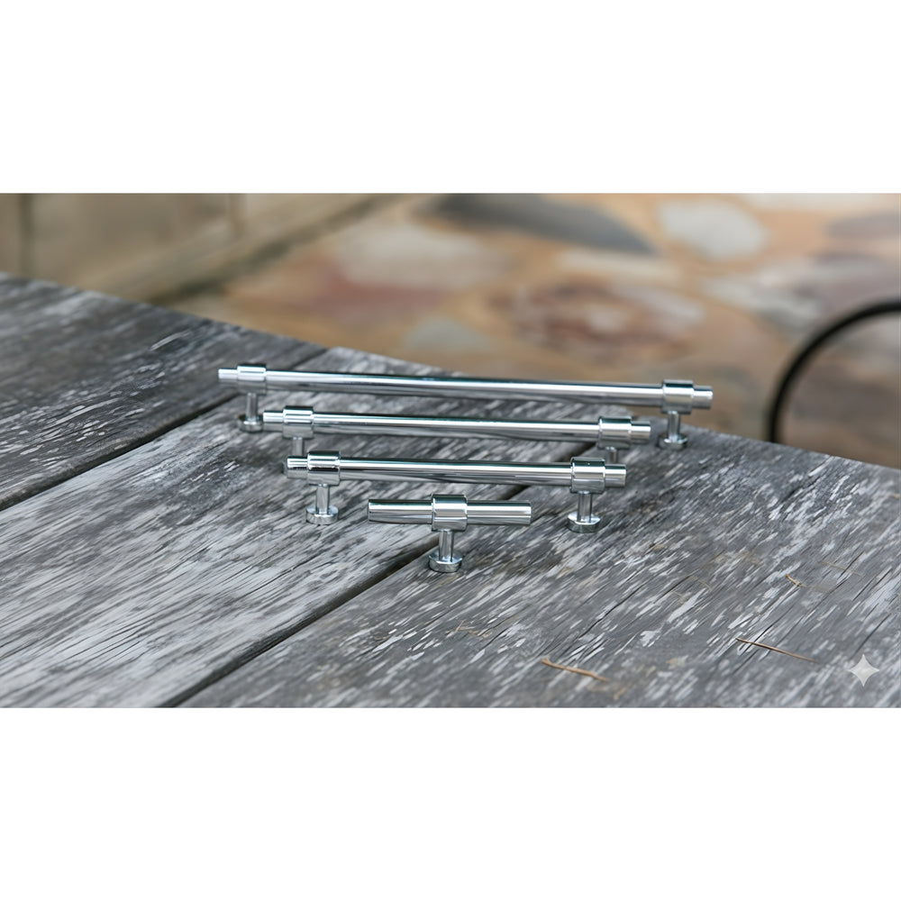 TURNER HASTINGS FANETTA CABINET HANDLE CHROME (MULTIPLE SIZES AVAILABLE)
