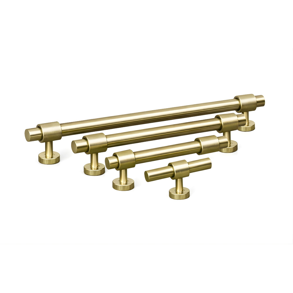 TURNER HASTINGS FANETTA CABINET HANDLE BRUSHED BRASS (MULTIPLE SIZES AVAILABLE)