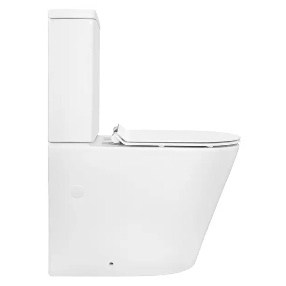 DECINA FABRINO RIMLESS UNIVERSAL BACK-TO-WALL TOILET SUITE GLOSS WHITE