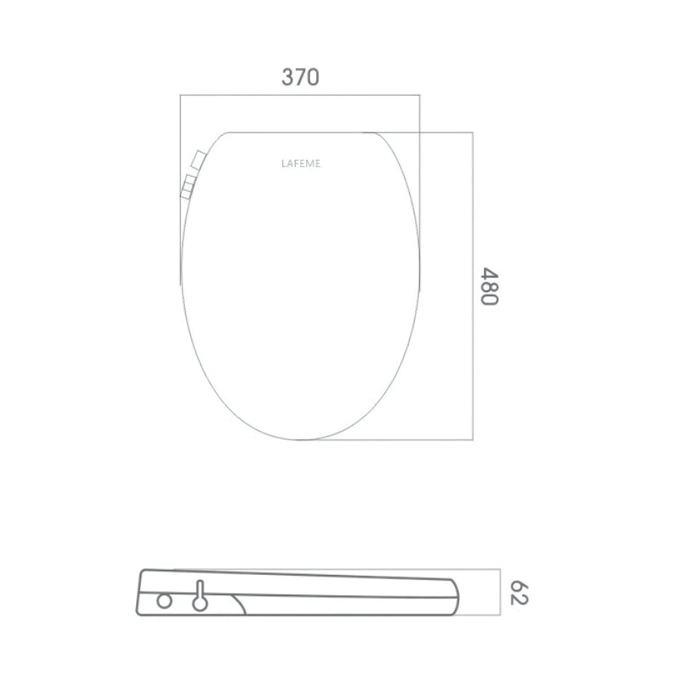 LAFEME VERA NON ELECTRICAL BIDET GLOSS WHITE
