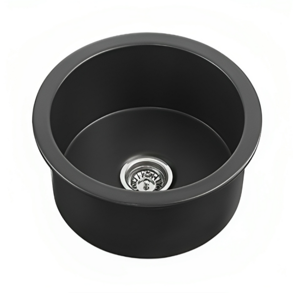 CETO CAMDEN SINGLE BOWL FIRECLAY KITCHEN SINK GLOSS WHITE 470MM