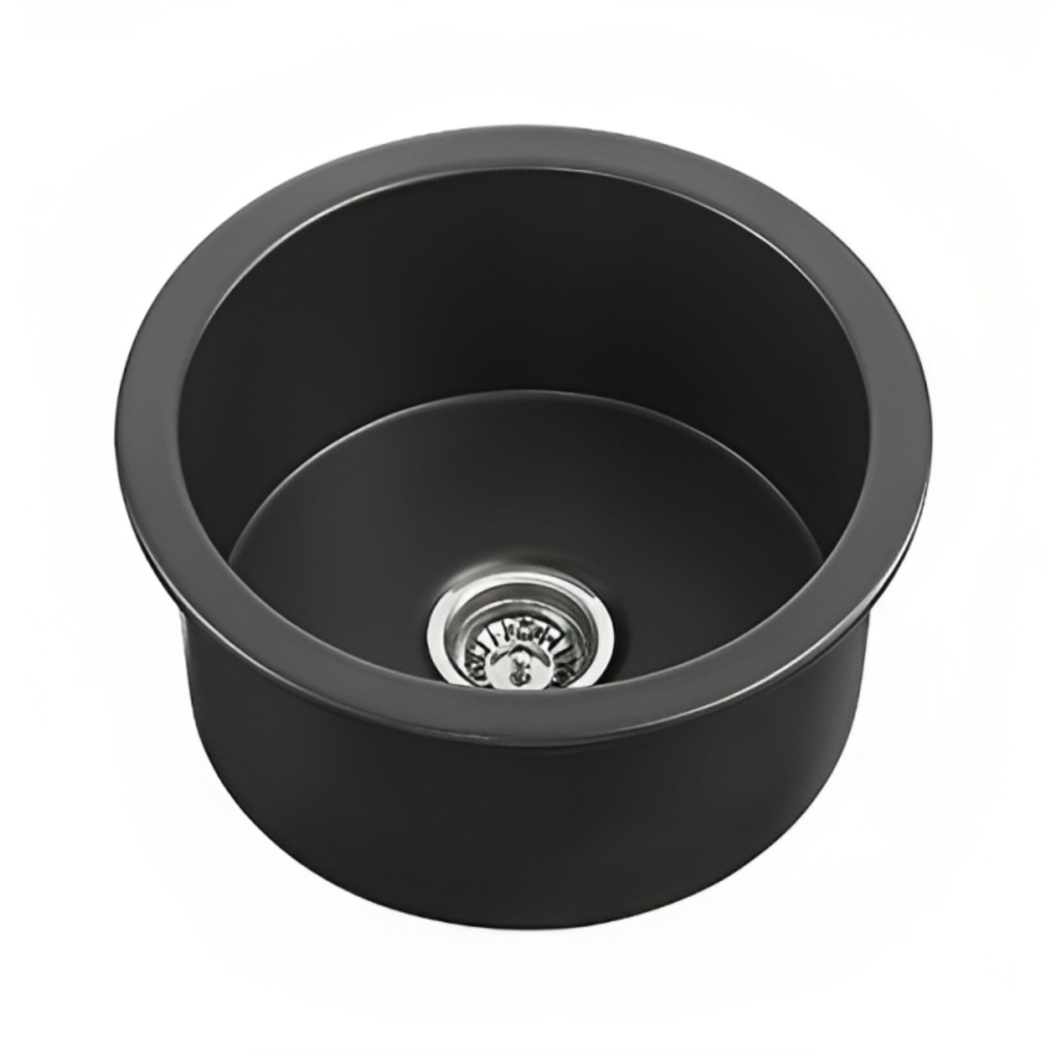 CETO CAMDEN SINGLE BOWL FIRECLAY KITCHEN SINK MATTE BLACK 470MM