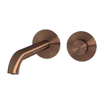 FELTON LINEA DIGITAL WALL MOUNTED BASIN / BATH MIXER BRUSHED BRONZE