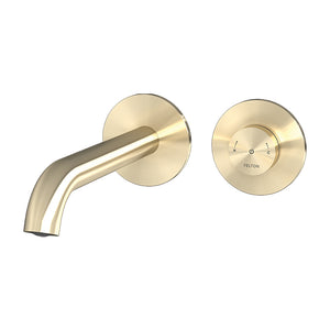 FELTON LINEA DIGITAL WALL MOUNTED BASIN / BATH MIXER BRUSHED GOLD