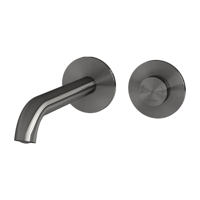 FELTON LINEA DIGITAL WALL MOUNTED BASIN / BATH MIXER BRUSHED GUNMETAL