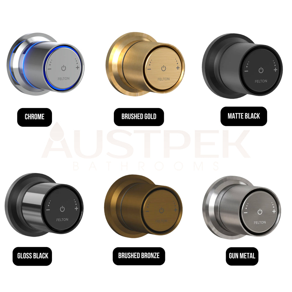 FELTON TATE SMARTFLOW DIGITAL SHOWER MIXER BRUSHED BRONZE