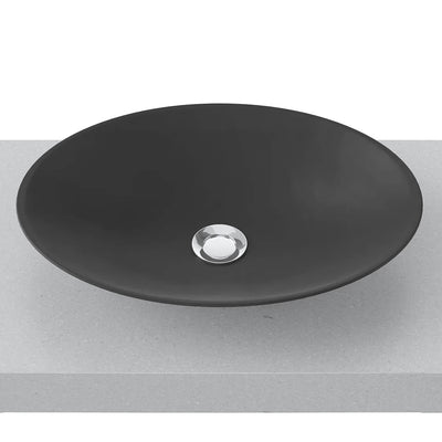 TIMBERLINE FEATHER ABOVE COUNTER BASIN MATTE BLACK 500MM