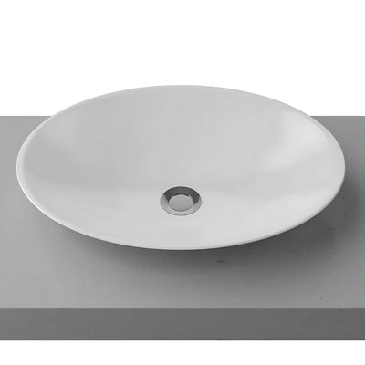 TIMBERLINE FEATHER ABOVE COUNTER BASIN GLOSS WHITE 500MM