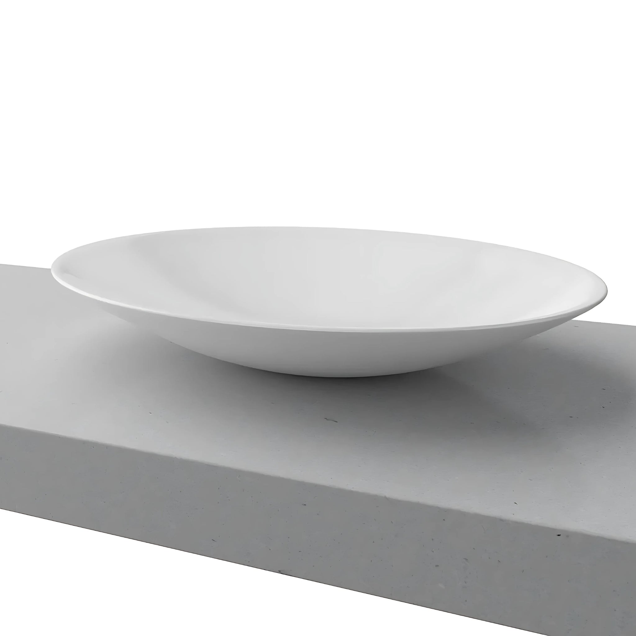 TIMBERLINE FEATHER ABOVE COUNTER BASIN GLOSS WHITE 500MM