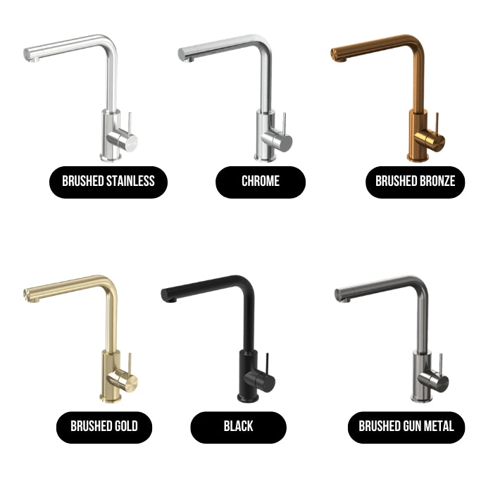 FELTON LINEA SWIVEL SINK MIXER 325MM BLACK
