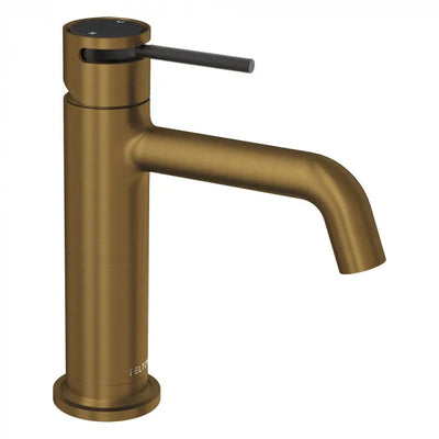 FELTON TATE BASIN MIXER 177MM BRUSHED BRONZE AND BLACK
